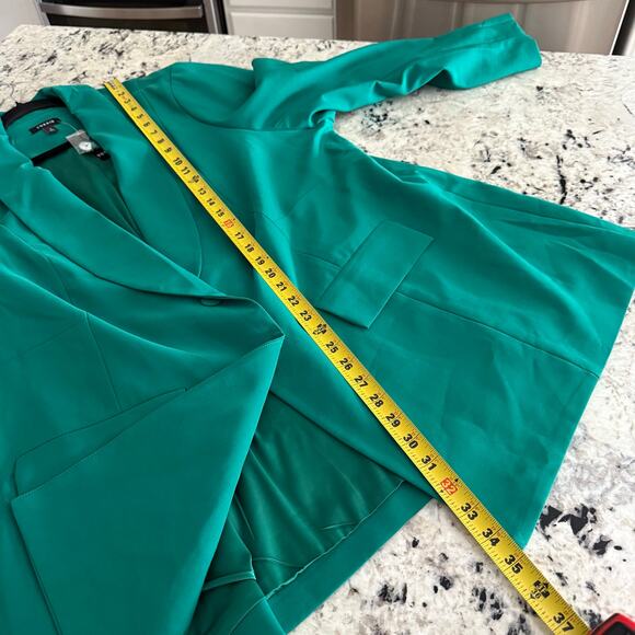 Torrid Green Studio Refined Crepe Classic Blazer 4X NWT 18652204 - Picture 12 of 16